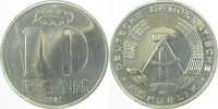     151081A~1.0a 10 Pfennig  DDR 1981A spgl. J1510 4,10 EUR Differenzbesteuert nach §25a UstG zzgl. Versand