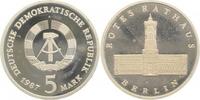     161487A~0.0 5 Mark  Rotes Rathaus Berlin 1987A PP Original TOP! J1614 50,00 EUR Differenzbesteuert nach §25a UstG zzgl. Versand