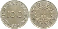 d  N80455-~1.5 100 Franken  Saarland f.prfr JN804