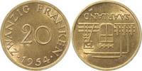     JN80254-~1.1b 20Franken 1954 prfr/stgl zaponiert JN802 9,00 EUR Differenzbesteuert nach §25a UstG zzgl. Versand