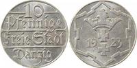 d  JD0523-~1.5 10 Pfennig  Danzig 1923 f.prfr JD05