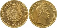 d  21676H~2.0-GG 10 Mark  1876H Ludwig III Hessen vz !! J 213