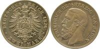  2 Mark   02676G~2.1-GG   Baden Friedrich I  1876G f.vz/vz !!!! J 026 625,00 EUR Differenzbesteuert nach §25a UstG zzgl. Versand