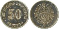     00776H~2.5-H-PAT 50 Pfennig  1876H ss/vz Patina J 007 65,00 EUR Differenzbesteuert nach §25a UstG zzgl. Versand