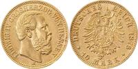  10 Mark   21978H~2.0b   Ludwig IV Hessen 1878H VZ mit 2 winz. Rfn. 219 895,00 EUR Differenzbesteuert nach §25a UstG zzgl. Versand