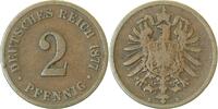  2 Pf   00277B~3.5a-H 2 Pfennig  1877B s/ss Vorderseite: SS J 002 245,00 EUR Differenzbesteuert nach §25a UstG zzgl. Versand