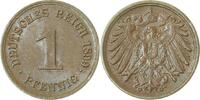  1 Pf   01099G~1.5-H 1 Pfennig  1899G f.prfr, selten i.d. ERhaltung J 010 44,00 EUR Differenzbesteuert nach §25a UstG zzgl. Versand