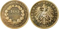  100 Kronen   AU-104~1924-0.0-GG   1924, Polierte Platte --- 9250,00 EUR Differenzbesteuert nach §25a UstG zzgl. Versand