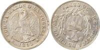 d 1 20 Centavos WELTM.-Chile-  1893 CHile unc. leicht dezentriert, light off center Chile