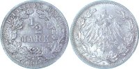     01614A2.0-s 1/2 Reichsmark  1914A ca. S30 vz J 016 18,00 EUR Differenzbesteuert nach §25a UstG zzgl. Versand