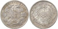 d 8 0.5 RM P01617F1.8 1/2 Reichsmark 1917F WS: sehr straker St.Riß !!! J 016