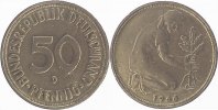 d  P38466D3.0 50 Pfennig  66D Jsz.doppelt!! J 384