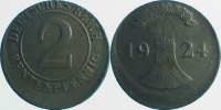 d 5 2 Pf P30724E2.5 2 Pfennig  24E D20 ss/vz J 307