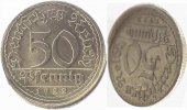     P30122E1.5 50 Pfennig  1922E vz/st ca.D10 J 301 20,50 EUR Differenzbesteuert nach §25a UstG zzgl. Versand