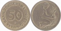     S37949D3.0b 50 Pfennig  1949D S330 ss J 379 14,00 EUR Differenzbesteuert nach §25a UstG zzgl. Versand