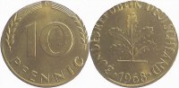     F38368G1.2 10 Pfennig  68G auf 5 Pfennig  3,0g. bfr. J 383 175,00 EUR Differenzbesteuert nach §25a UstG zzgl. Versand