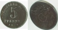 d 0 5 Pf U29719A2.0 5 Pfennig  18 schwache Auspr. vz J 297