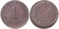 d 5 1 Pf P01011A2.5 1 Pfennig  1911A D10 ss/vz J 010