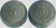 d 0 5 Pf P00375C3.0 5 Pfennig  1875G D25 !! J 003