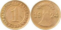  5 1 Pf   P31324D2.5 1 Pfennig  1924D Ährenseite stark doppelt !!! J 313 45,00 EUR Differenzbesteuert nach §25a UstG zzgl. Versand